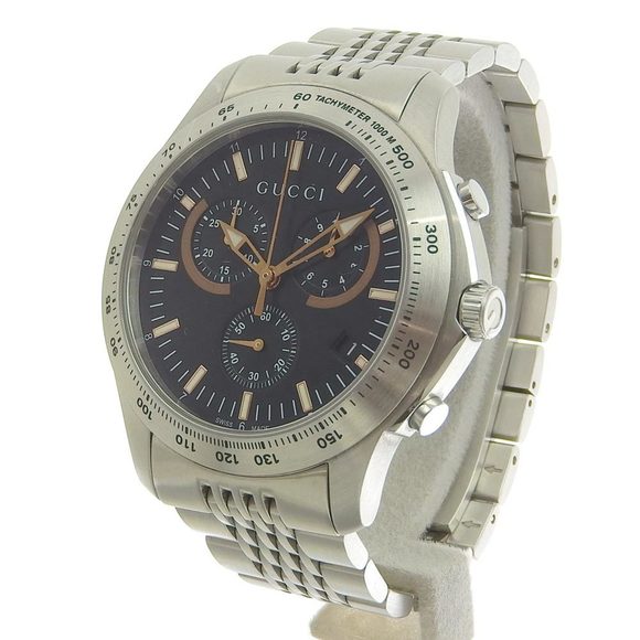 Gucci GUCCI G timeless men's quartz battery watch chronograph black dial 126 2 - Picture 2 of 9